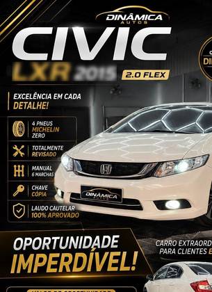 HONDA CIVIC 2.0 LXR 16V FLEX 4P AUTOMÁTICO HONDA CIVIC 2.0 LXR 16V FLEX 4P AUTOMÁTICO